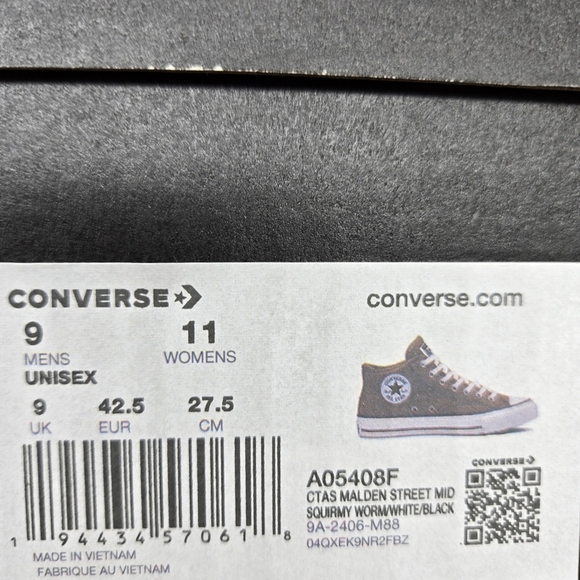 New Converse Chuck Taylor All Star Malden Street Men's Shoes Size 9 - Picture 8 of 8
